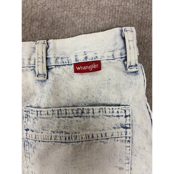 VTG WRANGLER Hi Rise Denim Mom Jean Shorts Women Size 38 Light Wash 80s 90s - Picture 3 of 7